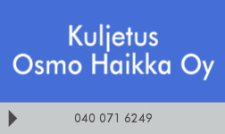 Kuljetus Osmo Haikka Oy logo